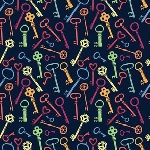 keys seamless pattern