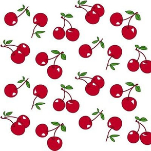 Cherries red x white