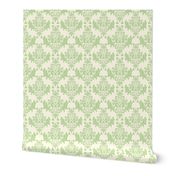 Celery Cream Damask