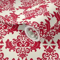 Cherry Cream Damask