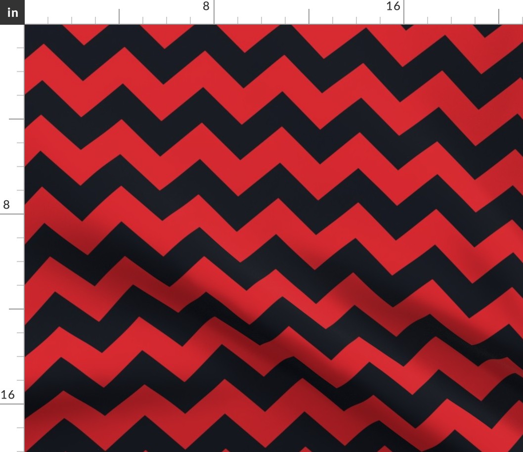 Chevrons Red and Black