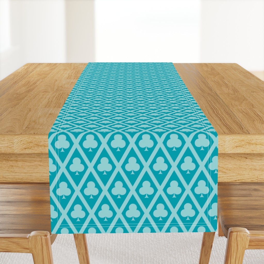 Clover's Clubs in Teal