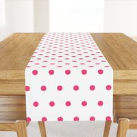 Polka Dot - Pink on White