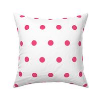 Polka Dot - Pink on White