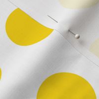 Polka Dot - Yellow on White XL