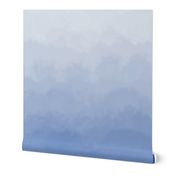 Ombre Clouds and Mural in Blue