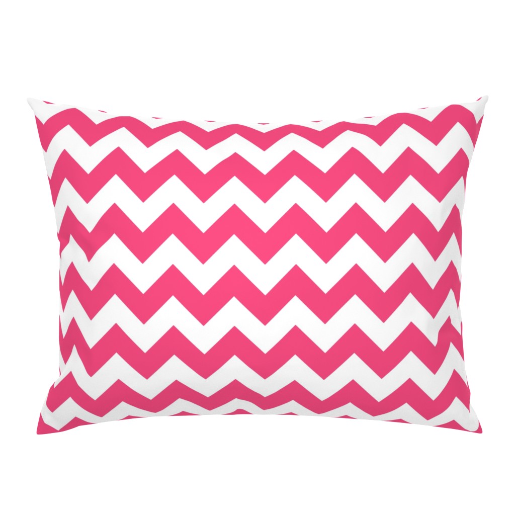 Chevrons Pink and White