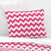 Chevrons Pink and White