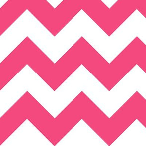 Chevrons Pink and White