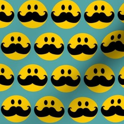 Smiley with mustaches