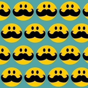 Smiley with mustaches