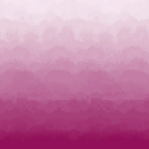 Ombre Clouds and Mural in Raspberry