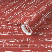 Red Music notes