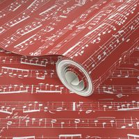 Red Music notes