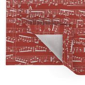 Red Music notes