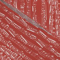 Red Music notes