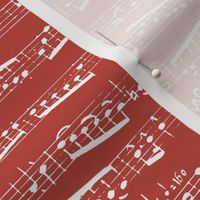 Red Music notes