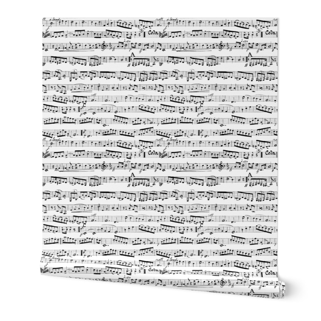 Black and white Music Notes