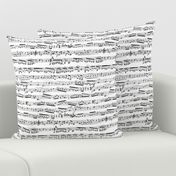 Black and white Music Notes