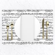 Black and white Music Notes