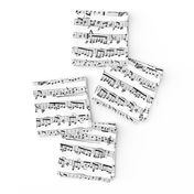 Black and white Music Notes