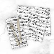 Black and white Music Notes