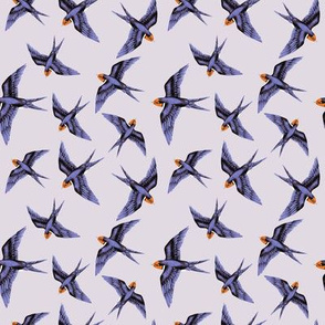 Swooping Swallow in Lavender Haze // small