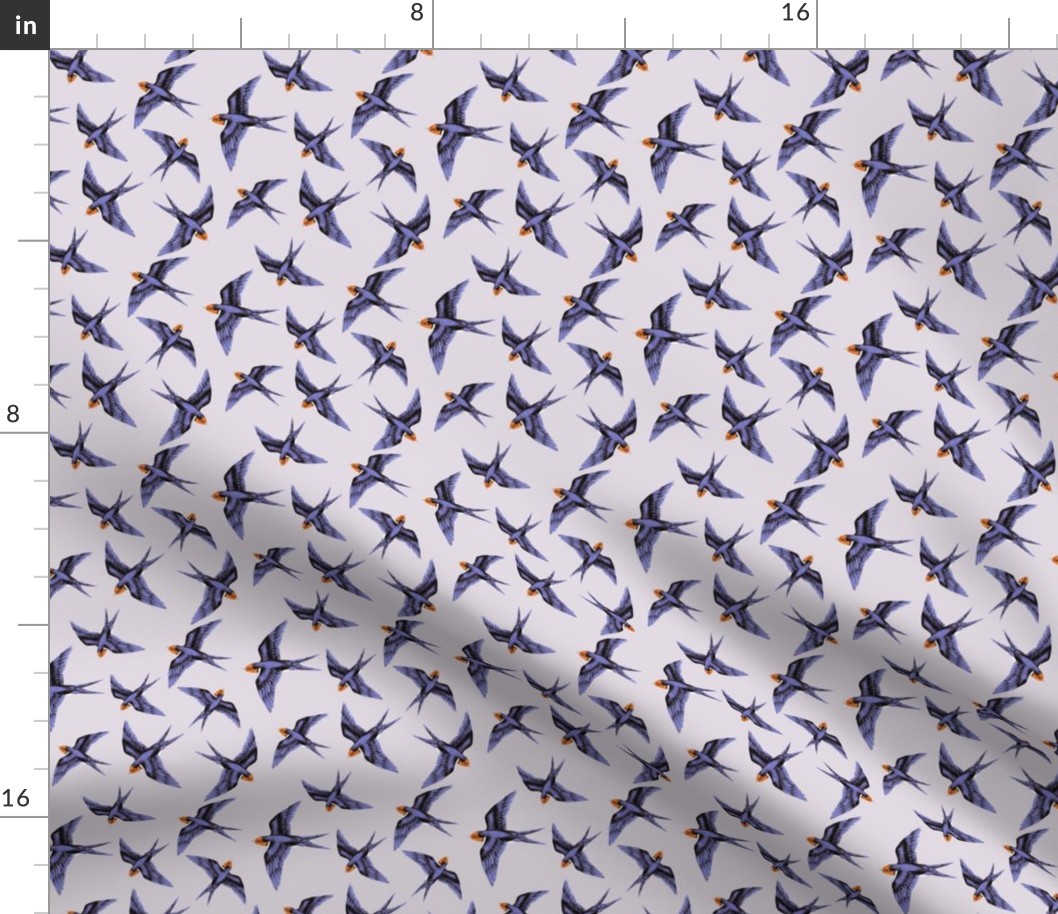 Swooping Swallow in Lavender Haze // small