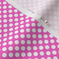 Polka Dots pink x white