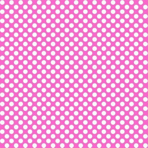Polka Dots pink x white