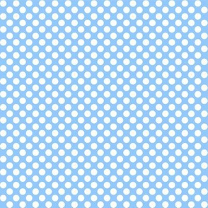 Polka Dots blue x white