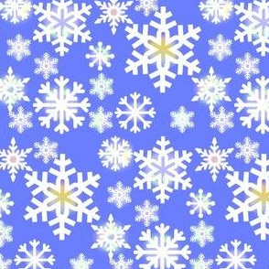 Blue Sky Snowflakes