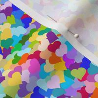 Rainbow Confetti Hearts