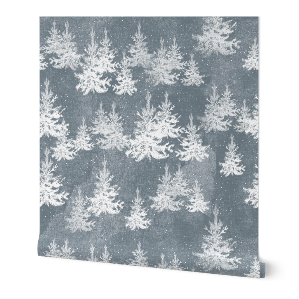 Christmas Pine forest (grey)