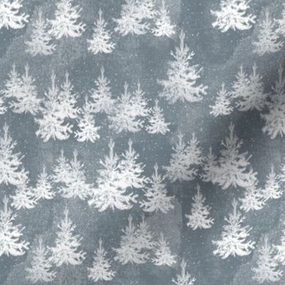 Christmas Pine forest (grey)