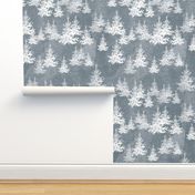 Christmas Pine forest (grey)