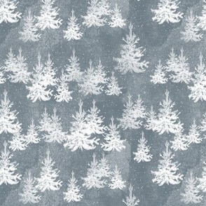 Christmas Pine forest (grey)