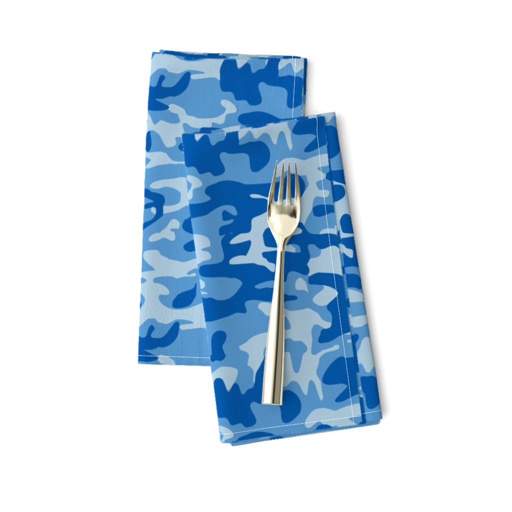 Blue camo army print