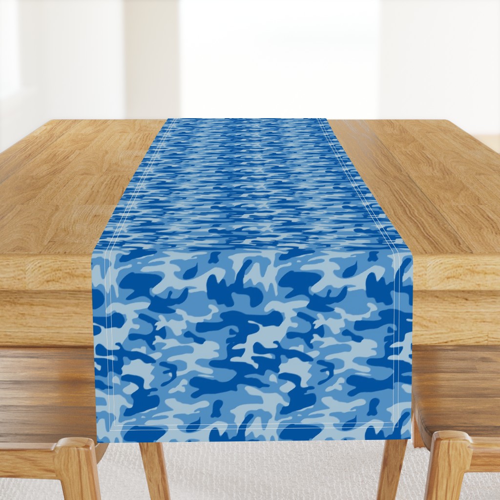 Blue camo army print