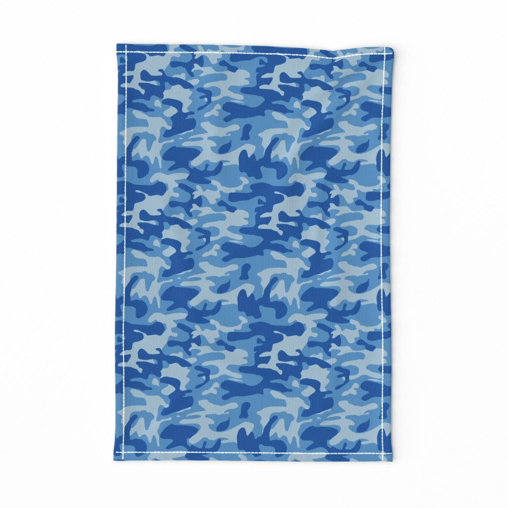 Blue camo army print