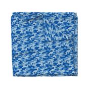 Blue camo army print