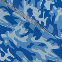 Blue camo army print