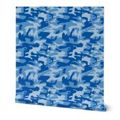 Blue camo army print