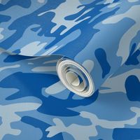 Blue camo army print