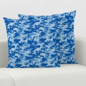 Blue camo army print