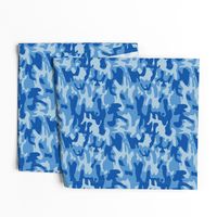 Blue camo army print