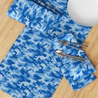 Blue camo army print