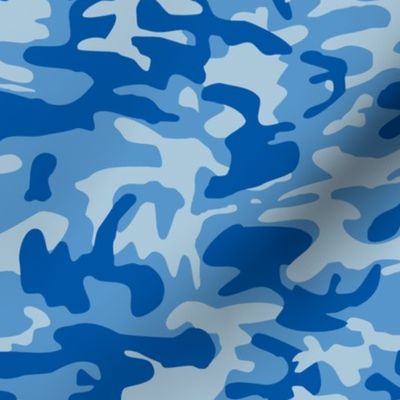 Blue camo army print