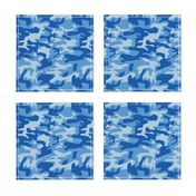 Blue camo army print