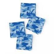 Blue camo army print